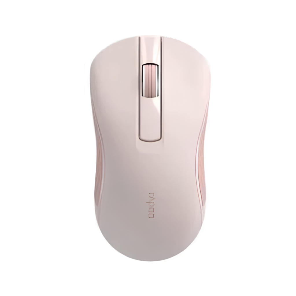 Rapoo B20 Silent Pink Wireless Optical Mouse 2.4GHz 1200 DPI (Silent Click / Ambidextrous / 12 Months Battery) - Pink Garansi Resmi