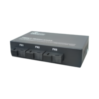 HSAirpo CM3F2E-POE Switch Fiber Optic Media Converter 3 Fiber 2 LAN RJ45 10/100Mbps - Support Passive PoE 5V-12V (AAB)