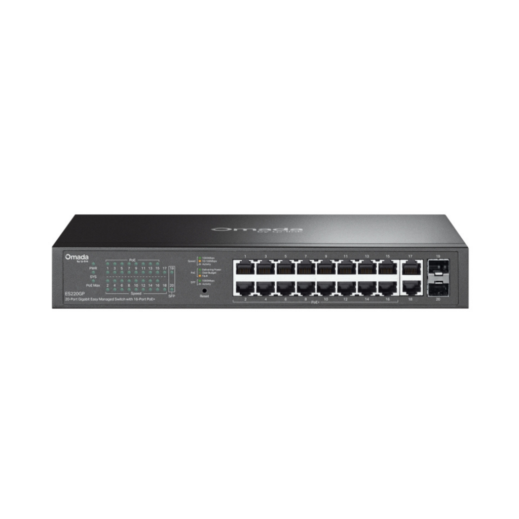 TP-LINK ES220GP 20-Port Gigabit Easy Managed PoE Switch with 16-Port PoE+ Barang Ori Garansi Resmi