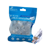 HSAirpo HS-EZRC5EU EZ RJ45 Connector CAT5E UTP Pass Through Isi 50 Pcs Anti Gagal - Garansi Resmi