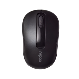 Rapoo M10 Plus Wireless Optical Mouse 2.4GHz 1000 DPI (Comfortable Compact Design / 12 Months Battery) - Hitam Garansi Resmi