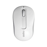 Rapoo M10 Plus White Wireless Optical Mouse 2.4GHz 1000 DPI (Ergonomic Ambidextrous / Compact Design) - Garansi Resmi