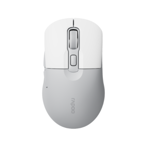 Rapoo M308 Beige Grey Multi-Mode Wireless Mouse Bluetooth 5.0 & 2.4GHz (Multi-Pair 3 Devices / 2400 DPI) - Garansi Resmi