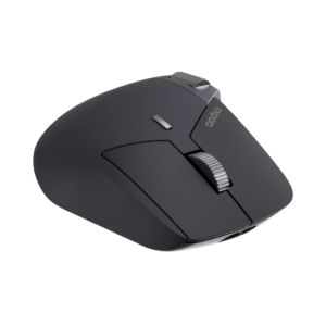Rapoo MT760L Light Black Multi-Mode Wireless Optical Mouse Bluetooth 5.0/4.0 & 2.4GHz (4000 DPI / Aluminium Side Scroll / 800mAh Rechargeable) – Hitam Garansi Resmi