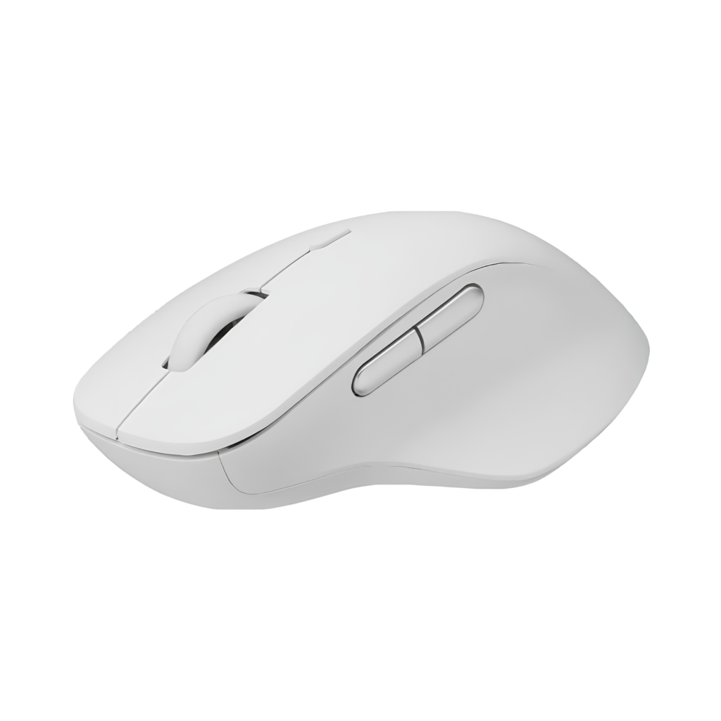 Rapoo M50 Plus Silent White Wireless Optical Mouse 2.4GHz (Silent Click / Ergonomic Design / Lightweight 68g) - Putih Garansi Resmi