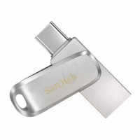 SanDisk Ultra Dual Drive Luxe 64GB USB Type-C USB 3.2 Dual OTG Metal Silver Original - SDDDC4-064G-G46
