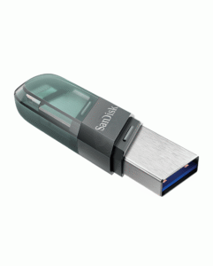 SanDisk iXpand Flash Drive Flip 64GB OTG iPhone Lightning USB 3.1 Sea Green Original - SDIX90N-064G-GN6NN