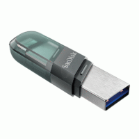 SanDisk iXpand Flash Drive Flip 128GB OTG iPhone Lightning USB 3.1 Sea Green Original - SDIX90N-128G-GN6NE