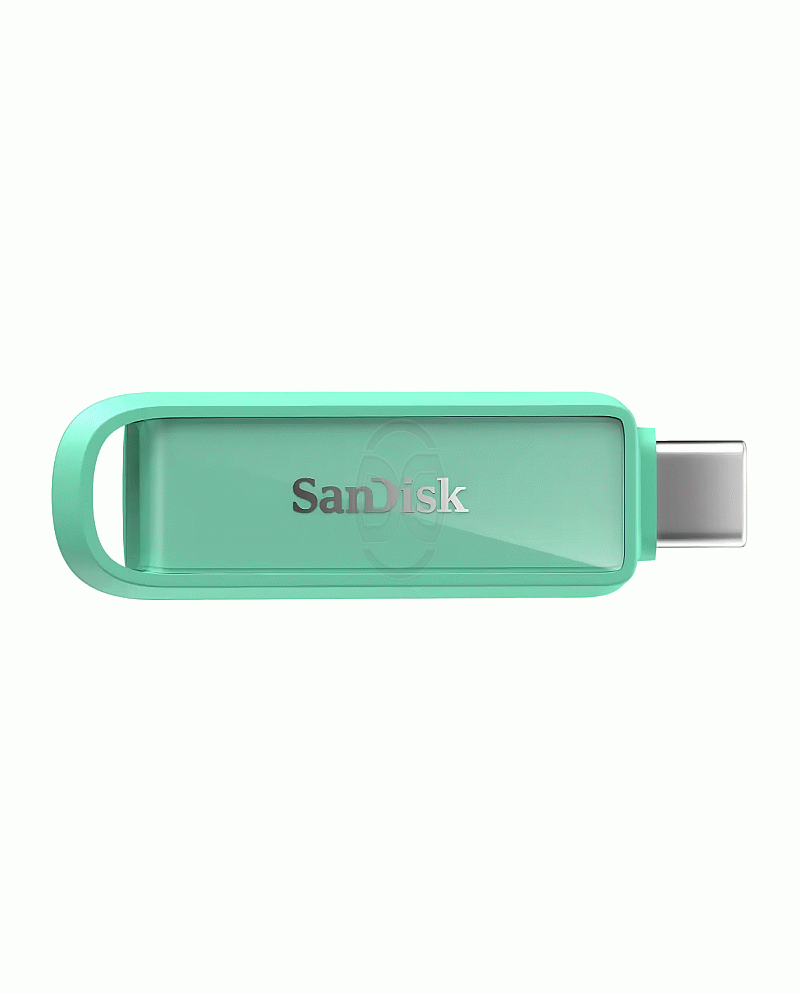SanDisk Phone Drive USB-C 512GB Seafoam Green Flashdisk OTG iPhone 16 Original - SDIXS0N-512G-GN6NǪ