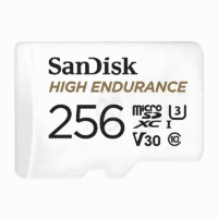 SanDisk High Endurance MicroSD 256GB SR100/SW40MB/s Original Garansi Resmi - SDSǪǪNR-256G-GN6IA