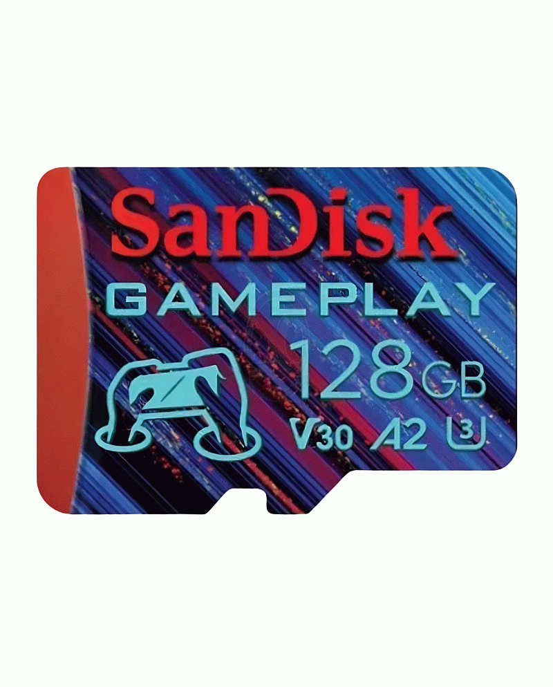 SanDisk GamePlay MicroSD 128GB Gaming A2 190MB/s Original Garansi Resmi - SDSǪXAA-128G-GN6XN