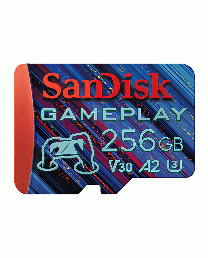 SanDisk GamePlay MicroSD 256GB Gaming A2 190MB/s Original Garansi Resmi - SDSǪXAV-256G-GN6XN