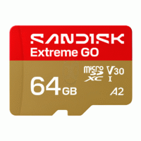 SanDisk Extreme GO MicroSD 64GB Read 170MB/s Write 80MB/s Original - SDSQXGN-064G-GN6MN