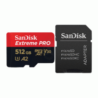 SanDisk Extreme PRO MicroSD 512GB Include Adapter Read 200MB/s Write 140MB/s Original - SDSQXCD-512G-GN6MA