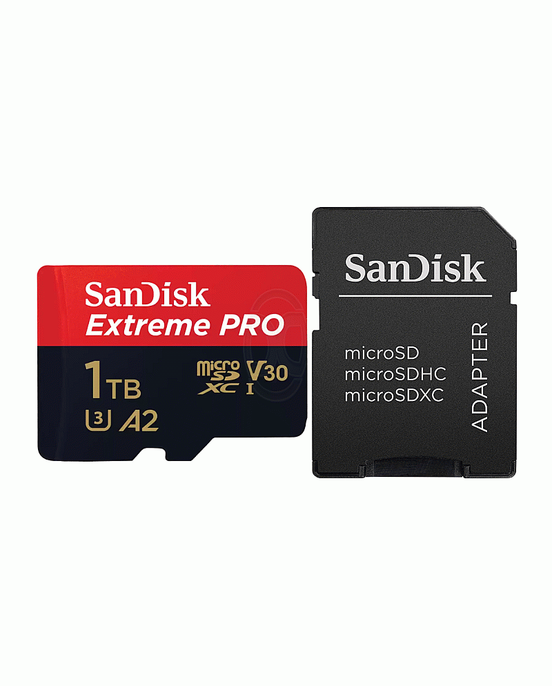 SanDisk Extreme PRO MicroSD 1TB Include Adapter Read 200MB/s Write 140MB/s Original - SDSQXCD-1T00-GN6MA