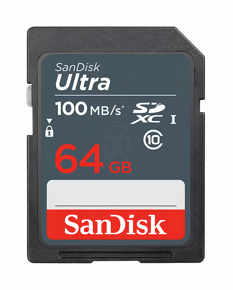 SanDisk Ultra SD Card 64GB Class 10 100MB/s Original Kamera - SDSDUNR-064G-GN3IN