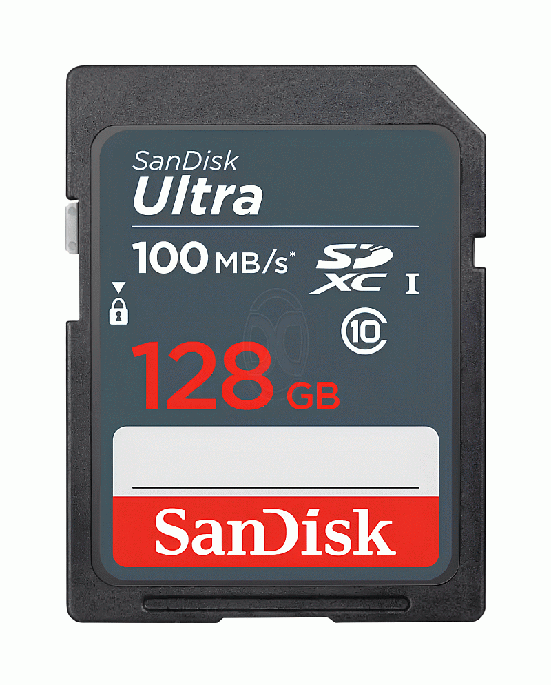SanDisk Ultra SD Card 128GB Class 10 100MB/s Original Kamera - SDSDUNR-128G-GN3IN