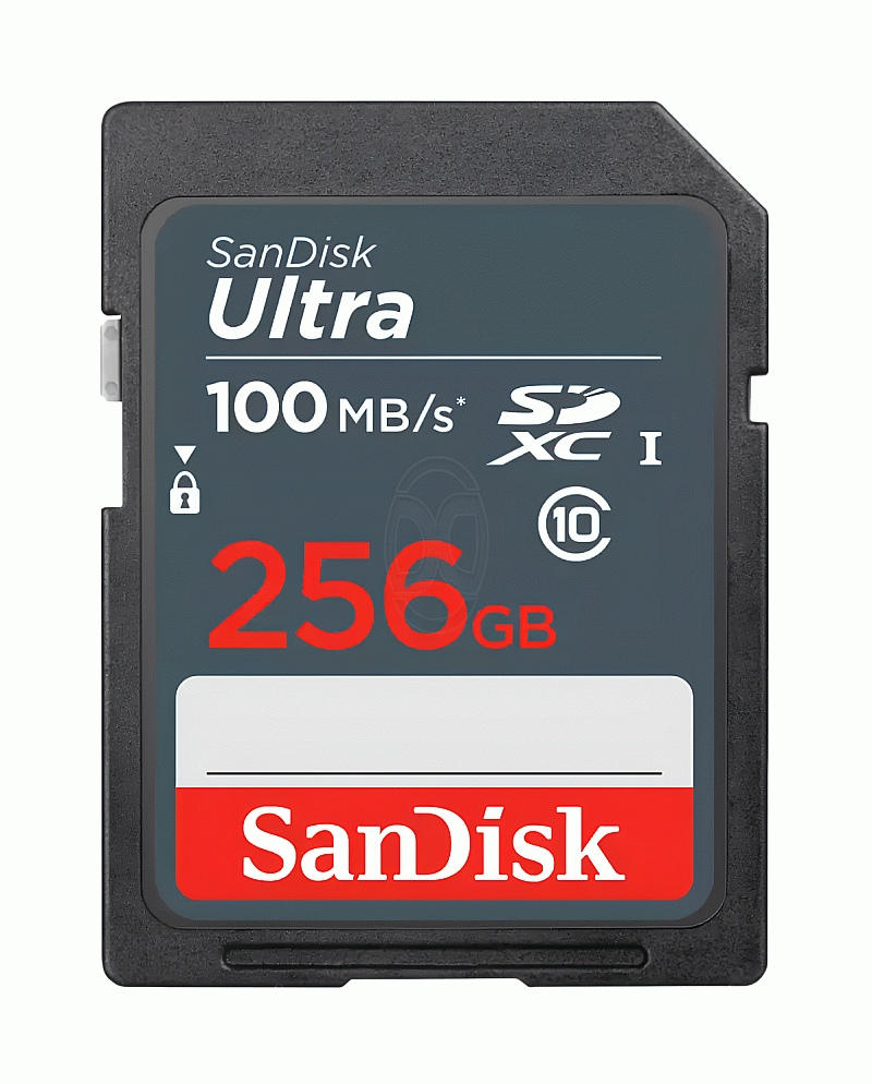 SanDisk Ultra SD Card 256GB Class 10 100MB/s Original Kamera - SDSDUNR-256G-GN3IN
