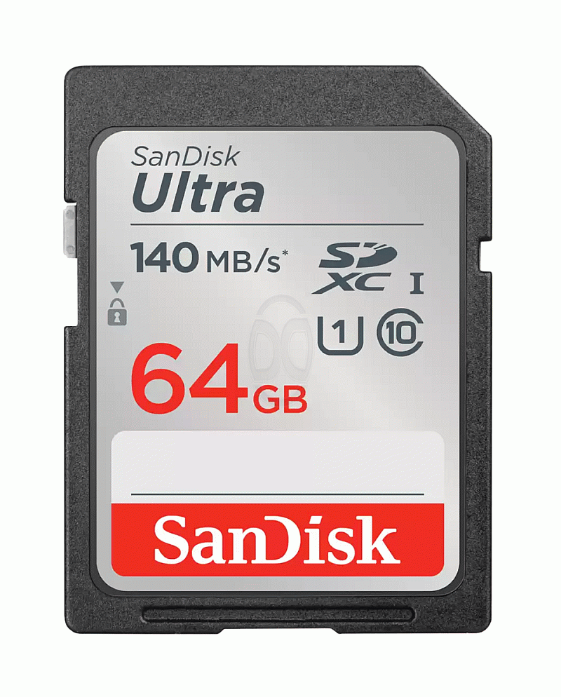 SanDisk Ultra SD Card 64GB Class 10 140MB/s Original Kamera - SDSDUNB-064G-GN6IN