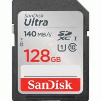 SanDisk Ultra SD Card 128GB Class 10 140MB/s Original Kamera -  SDSDUNB-128G-GN6IN