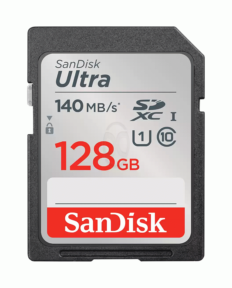 SanDisk Ultra SD Card 128GB Class 10 140MB/s Original Kamera -  SDSDUNB-128G-GN6IN