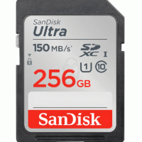 SanDisk Ultra SD Card 256GB Class 10 150MB/s Original Kamera - SDSDUNC-256G-GN6IN