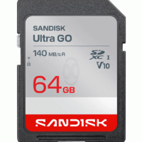 SanDisk Ultra GO SD Card 64GB 140MB/s Original Kamera - SDSDUGN-064G-GN6IN