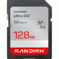 SanDisk Ultra GO SD Card 128GB 190MB/s Original Kamera -  SDSDUGN-128G-GN6IN