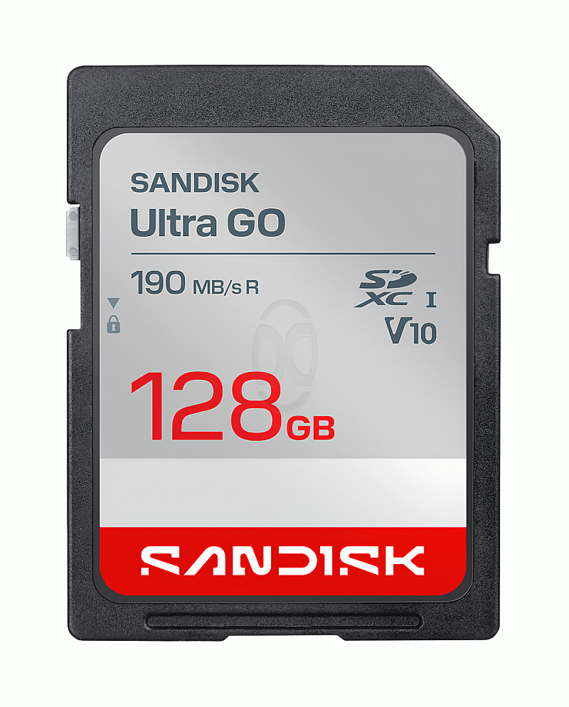 SanDisk Ultra GO SD Card 128GB 190MB/s Original Kamera -  SDSDUGN-128G-GN6IN