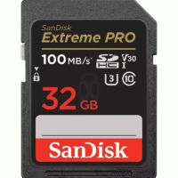 SanDisk Extreme PRO SD Card 32GB Read 100MBs Write 90MBs 4K - SDSDXXO-032G-GN4IN