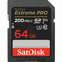 SanDisk Extreme PRO SD Card 64GB Read 200MBs Write 90MBs 4K - SDSDXXU-064G-GN4IN