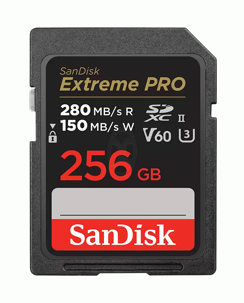 SanDisk Extreme PRO SD Card 256GB UHS-II Read 280MBs Write 150MBs 6K - SDSDXEP-256G-GN4IN