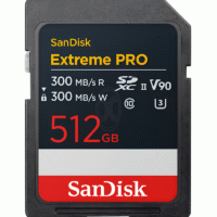 SanDisk Extreme Pro SD, V90, 300MB/s R, 300MB/s W, 512GB 300MB/s - SDSDXDM-512G-GN4IN