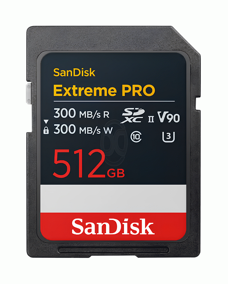 SanDisk Extreme Pro SD, V90, 300MB/s R, 300MB/s W, 512GB 300MB/s - SDSDXDM-512G-GN4IN