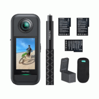 AKASO Action Camera 360 5.7K 30FPS 72MP Weatherproof Bundle Stick Battery - PR-CAM-AA-360-BUN