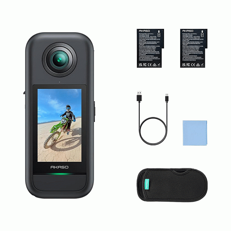 AKASO Action Camera 360 5.7K 30FPS 72MP Weatherproof Standard Model - PR-CAM-AA-360-STD