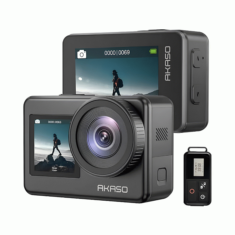 AKASO Brave 7 New Version Action Camera 4K 60FPS 20MP Dual Screen IPX8 Waterproof - PR-CAM-AA-BRAVE7