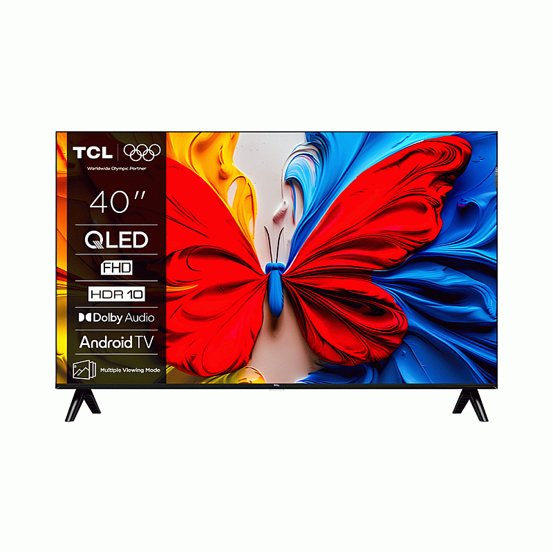 TCL Google TV 40 Inch 40S5K QLED FHD 1920x1080 Quantum Dot Dolby Audio Bezel-Less Chromecast Google Assistant WiFi Bluetooth - PR-TVL-TC-40S5K