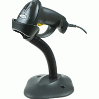 Zebra Symbol LS2208 Barcode Scanner 1D Laser Plug and Play USB dengan Intellistand