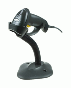 Zebra Symbol LS2208 Barcode Scanner 1D Laser Plug and Play USB dengan Intellistand