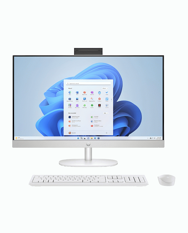 HP AIO 24 / INTEL CORE I5 1334U / RAM 8GB DDR4 / SSD 512GB / LAYAR 23.8 INCI FHD IPS / W11 OHS / SHELL WHITE - 24-CR0223D