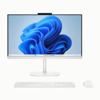 HP AIO OMNISTUDIO 24 / INTEL CORE 5 120U / RAM 8GB DDR5 / SSD 512GB / LAYAR 23.8 INCI 100HZ FHD IPS / W11 OHS M365 / SHELL WHITE - 24-CU0115D