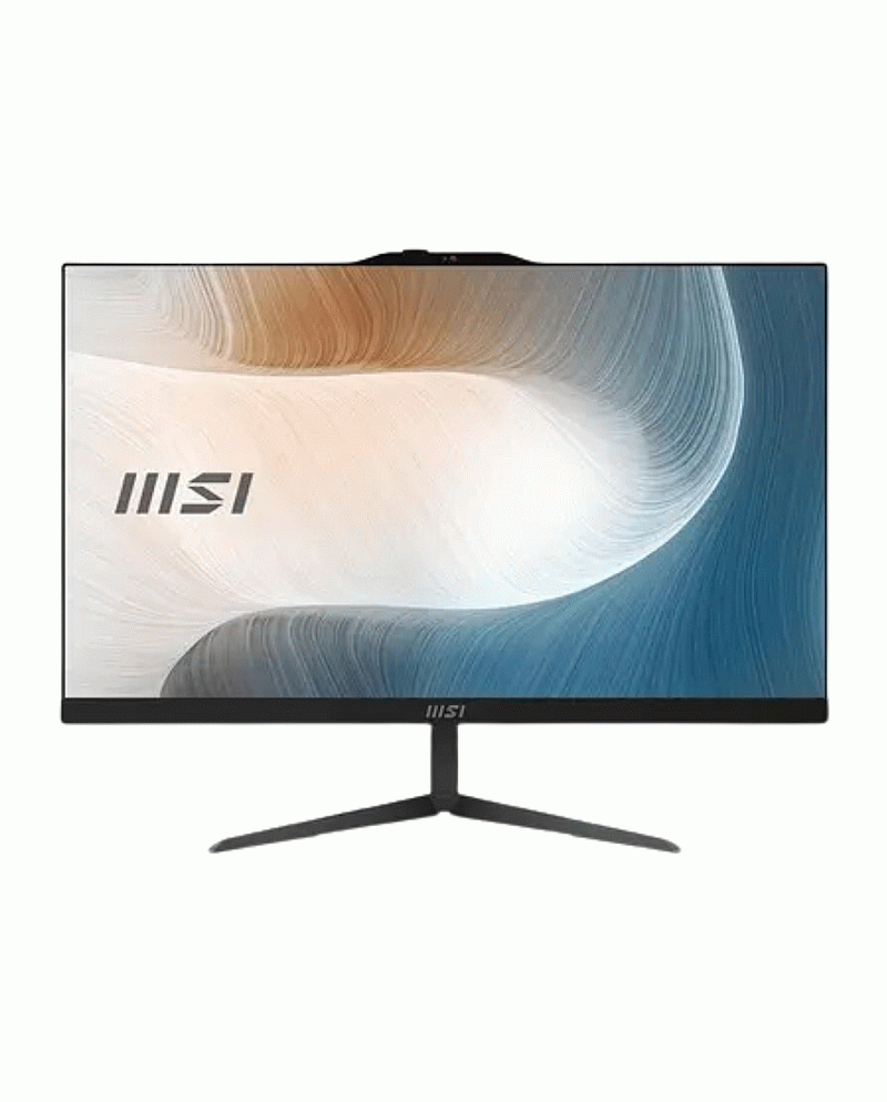 PC ALL-IN-ONE MSI MODERN AM242 / INTEL CORE 7 150U / INTEL IRIS XE / 8GB DDR5 / 512GB SSD / 23.8 FHD IPS / WIN 11 + OHS 2024 / AM242 2263 BLACK